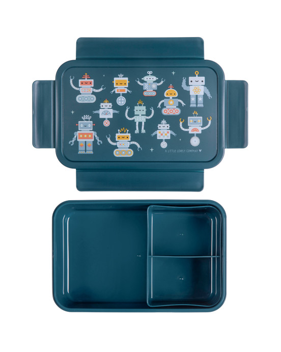A little lovely company: Δοχείο φαγητού Bento με χωρίσματα- 1,2 L - Robots BBROBU82