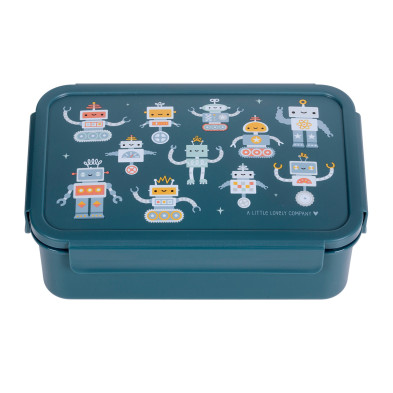 A little lovely company: Δοχείο φαγητού Bento με χωρίσματα- 1,2 L - Robots BBROBU82