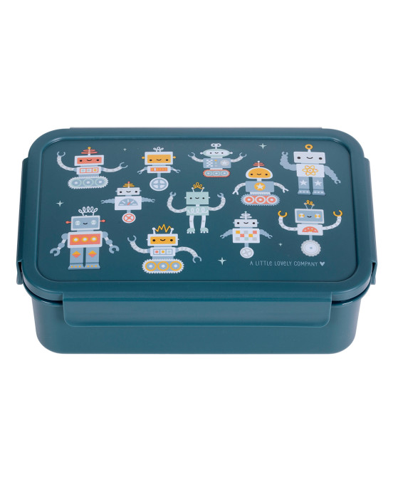 A little lovely company: Δοχείο φαγητού Bento με χωρίσματα- 1,2 L - Robots BBROBU82