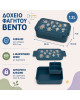 A little lovely company: Δοχείο φαγητού Bento με χωρίσματα- 1,2 L - Robots BBROBU82