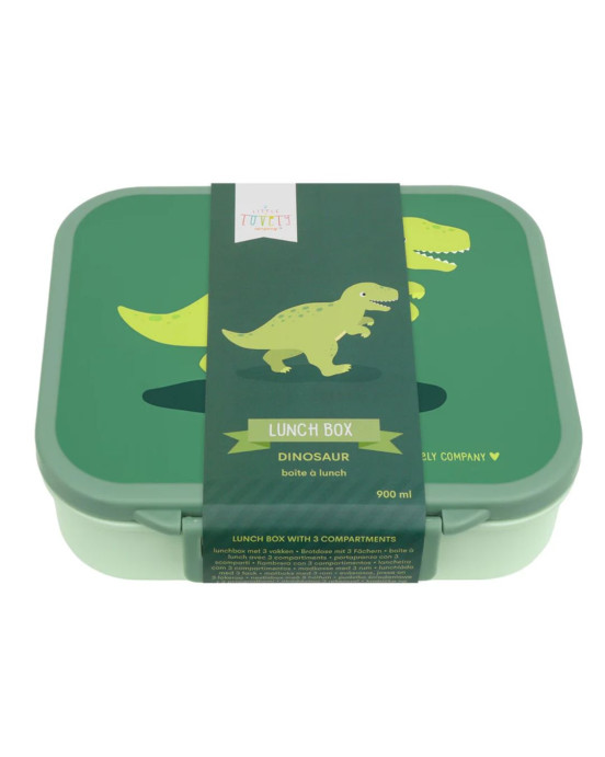 A little lovely company: Δοχείο φαγητού Bento με χωρίσματα- 900ml - Dinosaur LBDIGR62