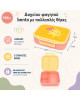 A little lovely company: Δοχείο φαγητού Bento με χωρίσματα- 900ml - Shooting star LBSSYE63