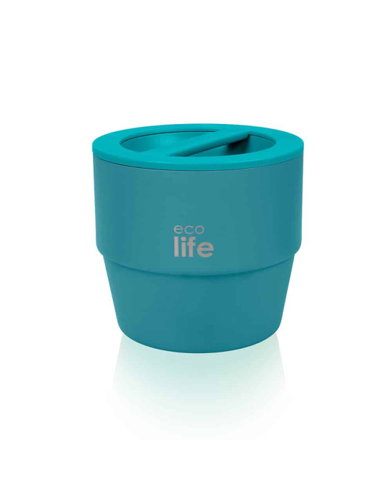 Ecolife Στρογγυλό Θερμός Φαγητού 750ml Ecolife Πετρόλ 33-B0-9065