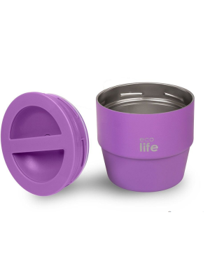 Ecolife Στρογγυλό Θερμός Φαγητού 750ml Μωβ 750ml  33-BO-9064