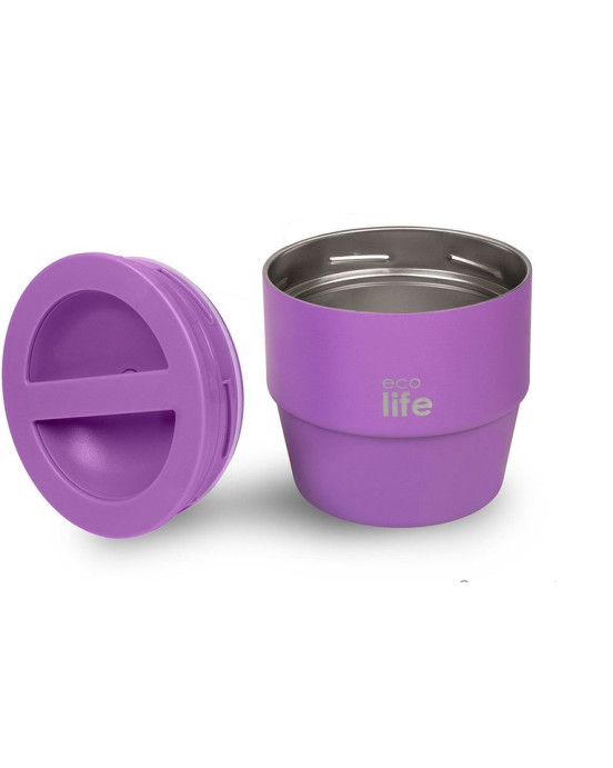 Ecolife Στρογγυλό Θερμός Φαγητού 750ml Μωβ 750ml  33-BO-9064