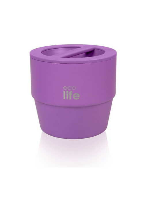Ecolife Στρογγυλό Θερμός Φαγητού 750ml Μωβ 750ml  33-BO-9064