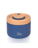 Ecolife Στρογγυλό Θερμός Φαγητού 650ml ΜΠΛΕ  33-B0-9063