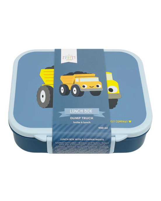 A little lovely company: Δοχείο φαγητού Bento με χωρίσματα- 900ml - Dump truck LBDTBU60