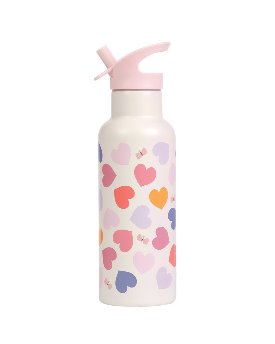 A Little Lovely Company: Μπουκάλι με διπλό τοίχωμα από ανοξείδωτο ατσάλι 500ml - Hearts DBSXHE102