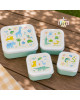 A little lovely company: Σετ 4 δοχεία φαγητού Lunch & Snack Box -Jungle SBSEJUMI87