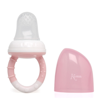 Kiokids Τροφοδότης Φαγητού Σιλικόνης Ροζ 6+Μ 5394