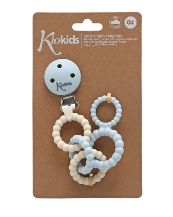 Kiokids Κλιπ Πιπίλας Σιλικόνης Σιέλ 0+M 6462