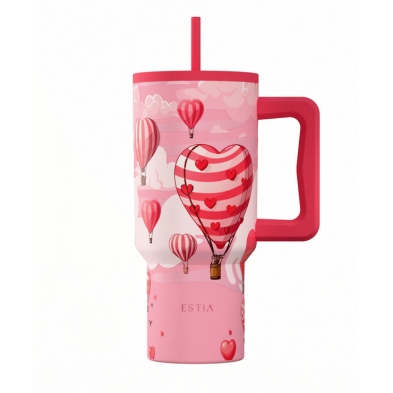 Estia ΘΕΡΜΟΣ STRAW TUMBLER XL SAVE THE AEGEAN 900ml LOVE ASCEND 01-41533