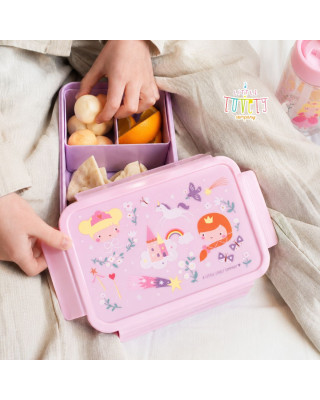 A little lovely company: Δοχείο φαγητού Bento με χωρίσματα- 1,2 L- Princesses BBPRPU81