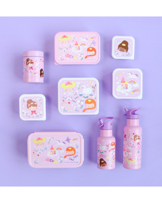 A little lovely company: Δοχείο φαγητού Bento με χωρίσματα- 1,2 L- Princesses BBPRPU81