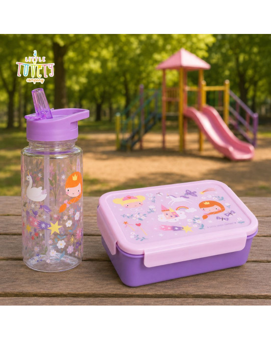 A little lovely company: Δοχείο φαγητού Bento με χωρίσματα- 1,2 L- Princesses BBPRPU81