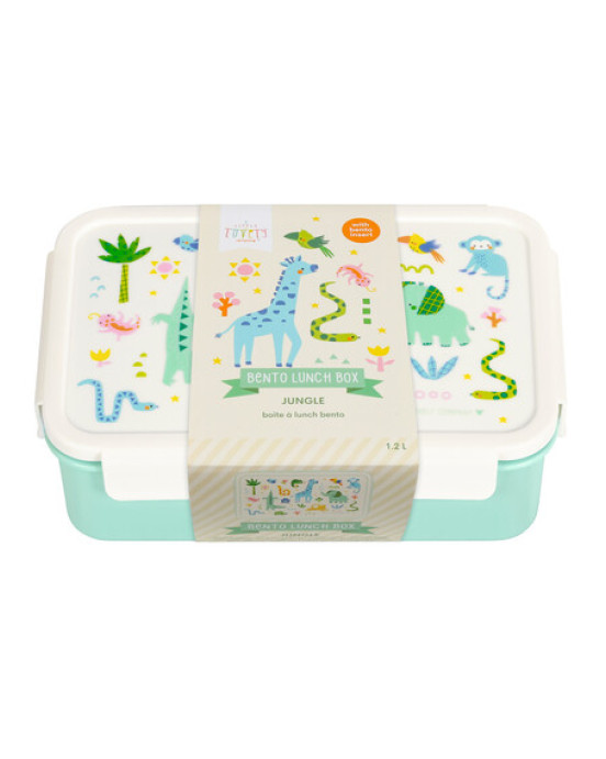 A little lovely company: Δοχείο φαγητού Bento με χωρίσματα- 1,2 L- Jungle BBJUMI83