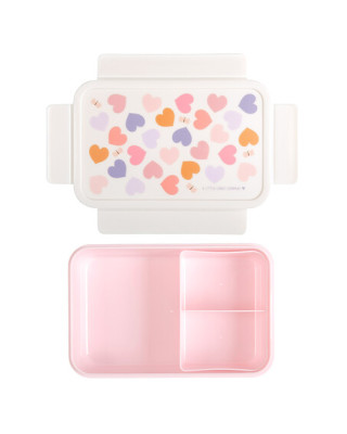A little lovely company: Δοχείο φαγητού Bento με χωρίσματα- 1,2 L- Hearts BBHEMU80