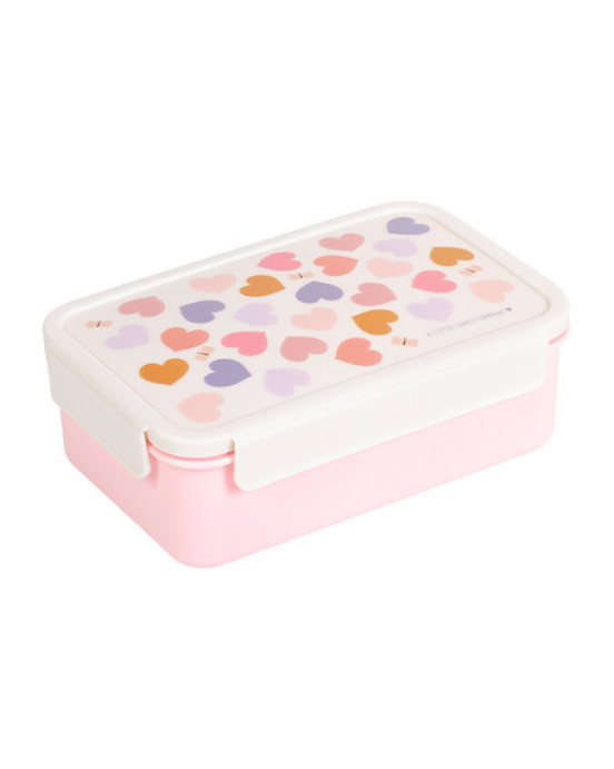A little lovely company: Δοχείο φαγητού Bento με χωρίσματα- 1,2 L- Hearts BBHEMU80