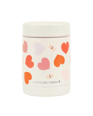 A little lovely company: Θερμός φαγητού από ανοξείδωτο ατσάλι 300ml-Hearts SSFJHE05