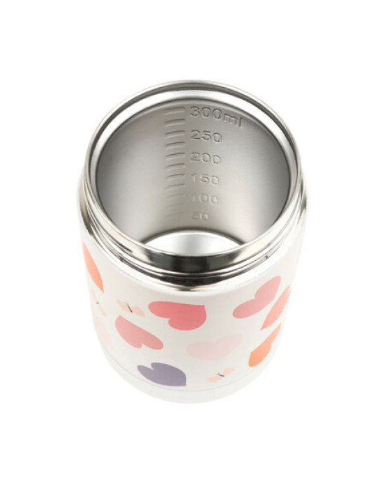 A little lovely company: Θερμός φαγητού από ανοξείδωτο ατσάλι 300ml-Hearts SSFJHE05