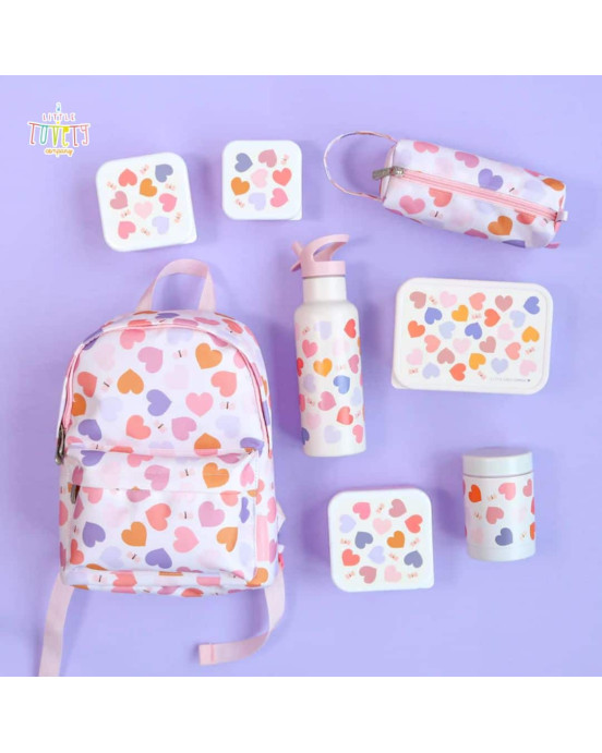 A little lovely company: Θερμός φαγητού από ανοξείδωτο ατσάλι 300ml-Hearts SSFJHE05