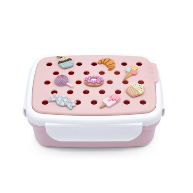 Melii – Bento Φαγητοδοχείο με Charms Ροζ MEL27620 