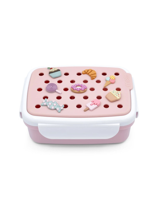 Melii – Bento Φαγητοδοχείο με Charms Ροζ MEL27620 