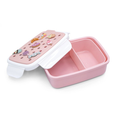 Melii – Bento Φαγητοδοχείο με Charms Ροζ MEL27620 