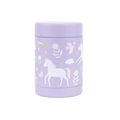 A little lovely company: Θερμός φαγητού από ανοξείδωτο ατσάλι 300ml-Unicorn Dreams SSFJUD02