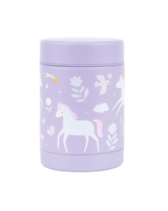 A little lovely company: Θερμός φαγητού από ανοξείδωτο ατσάλι 300ml-Unicorn Dreams SSFJUD02
