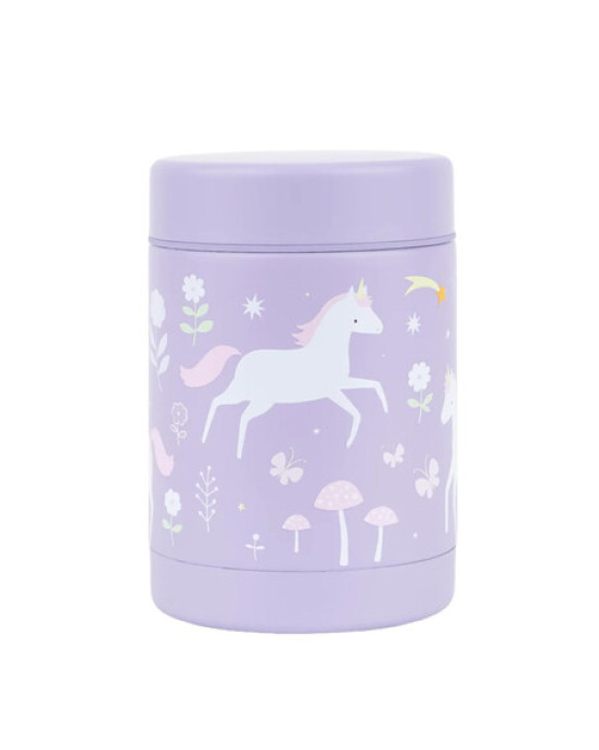 A little lovely company: Θερμός φαγητού από ανοξείδωτο ατσάλι 300ml-Unicorn Dreams SSFJUD02