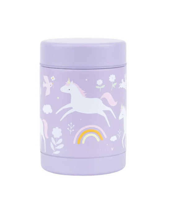 A little lovely company: Θερμός φαγητού από ανοξείδωτο ατσάλι 300ml-Unicorn Dreams SSFJUD02