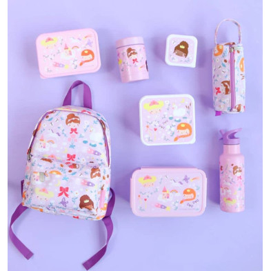 A little lovely company: Σετ 4 δοχεία φαγητού Lunch & Snack Box -Princesses SBSEPR85
