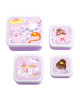 A little lovely company: Σετ 4 δοχεία φαγητού Lunch & Snack Box -Princesses SBSEPR85