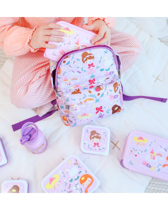 A little lovely company: Σετ 4 δοχεία φαγητού Lunch & Snack Box -Princesses SBSEPR85