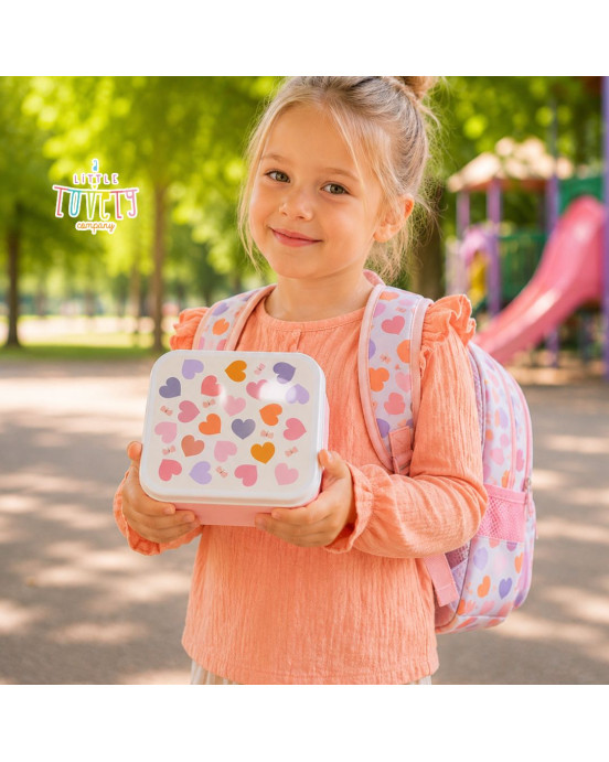 A little lovely company: Σετ 4 δοχεία φαγητού Lunch & Snack Box -Hearts SBSEHE84