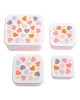 A little lovely company: Σετ 4 δοχεία φαγητού Lunch & Snack Box -Hearts SBSEHE84