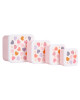 A little lovely company: Σετ 4 δοχεία φαγητού Lunch & Snack Box -Hearts SBSEHE84