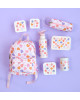 A little lovely company: Σετ 4 δοχεία φαγητού Lunch & Snack Box -Hearts SBSEHE84