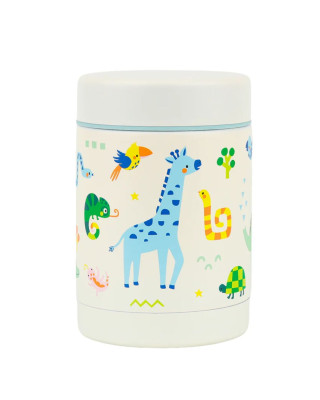 A little lovely company: Θερμός φαγητού από ανοξείδωτο ατσάλι 300ml-Jungle SSFJJU04