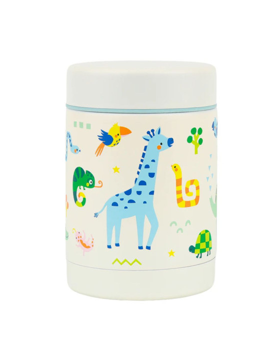 A little lovely company: Θερμός φαγητού από ανοξείδωτο ατσάλι 300ml-Jungle SSFJJU04