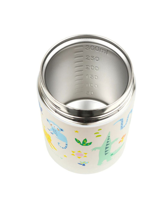 A little lovely company: Θερμός φαγητού από ανοξείδωτο ατσάλι 300ml-Jungle SSFJJU04