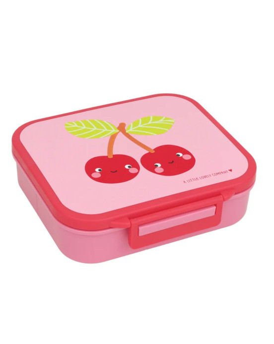 A little lovely company: Δοχείο φαγητού Bento με χωρίσματα- 900ml - Happy Cherries LBHCPI61