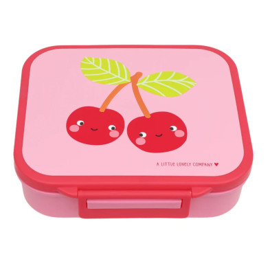 A little lovely company: Δοχείο φαγητού Bento με χωρίσματα- 900ml - Happy Cherries LBHCPI61