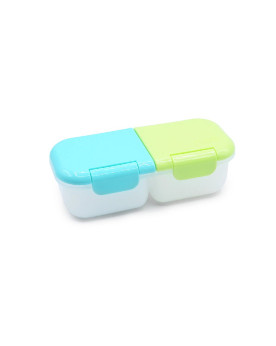 Melii – Δοχείo Σνακ 2 Θέσεων Blue & Lime MEL22510