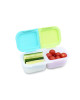 Melii – Δοχείo Σνακ 2 Θέσεων Blue & Lime MEL22510
