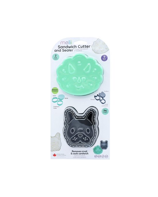 Melii – Sandwich Cutters Dino/Bulldog 6 τεμ. MEL24060