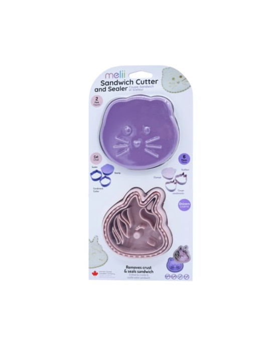 Melii – Sandwich Cutters Unicorn/Cat 6 τεμ  MEL24070