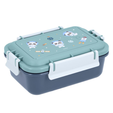 Tutete Μεγάλο Φαγητοδοχείο με Καπάκι Ασφαλείας Pandas in Space 61-99567